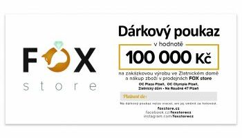 Dárkový poukaz FOX zlatnického domu Roudná v hodnotě 100000 Kč