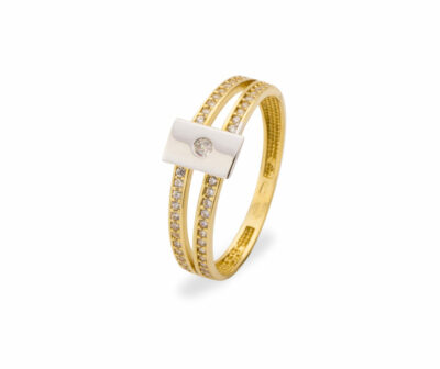 Zlatý prsten Brilliant Doublebelt