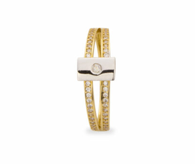 Zlatý prsten Brilliant Doublebelt